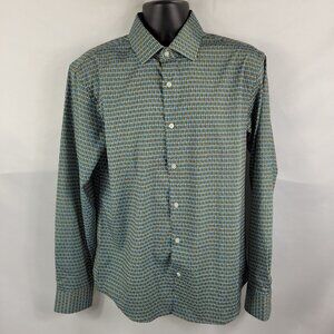 John Lennon Collection Retro Long Sleeve Button-Up Dress Shirt size Mens Large